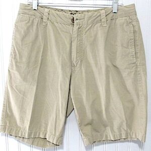 Tailor Vintage Khaki Cotton Shorts, Size 32